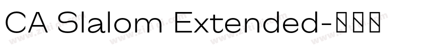 CA Slalom Extended字体转换